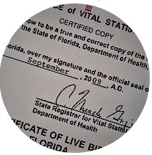 Florida apostille for birth certificate Florida birth certificate apostille